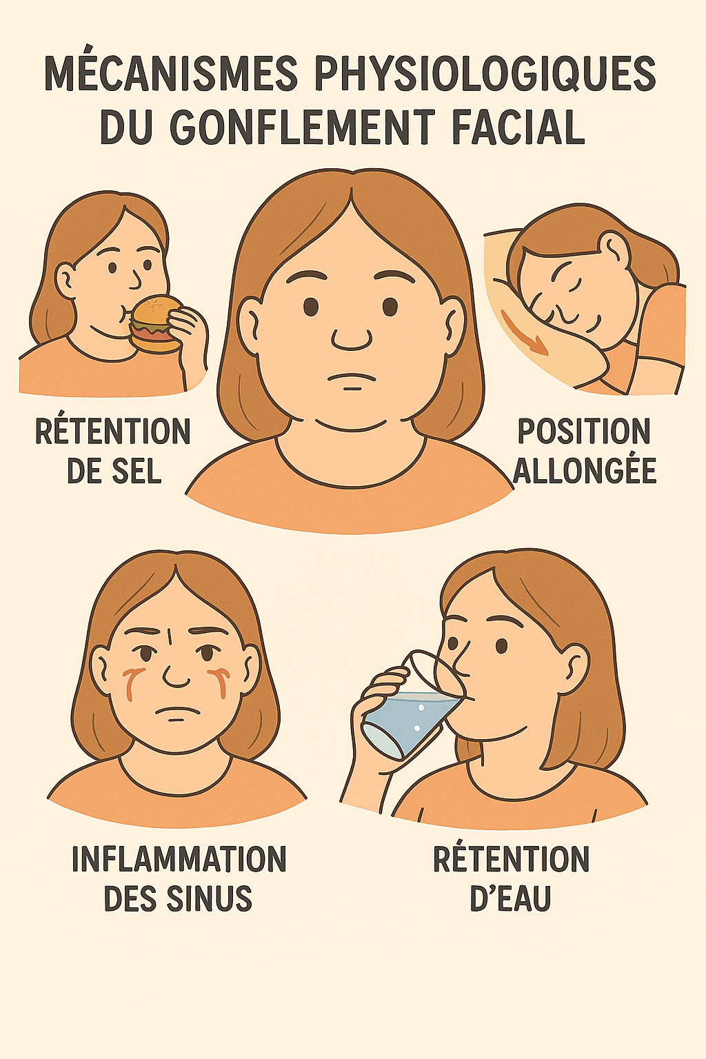 Mécanismes physiologique de gonflement facial Mécanismes physiologiques du gonflement facial