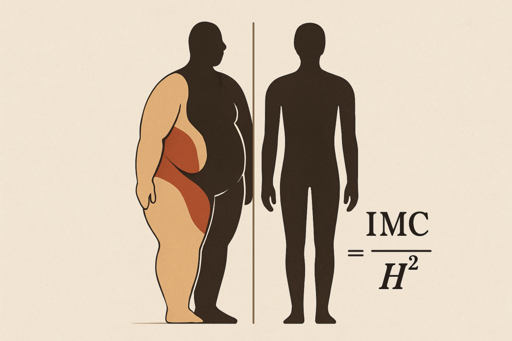 Image montrant différences indice de masse corporelle